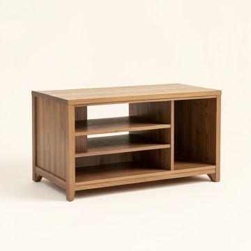 Solid Wood Tv Stand For Tvs Up To 65 '' (synthetic illustration; no displayed measurements)