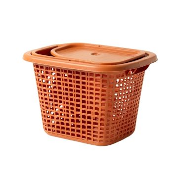 Reed Bluff Laundry Hamper - Terracotta (synthetic illustration; no displayed measurements)