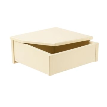 Aspen Bend Under-Desk Drawer Unit - Cream