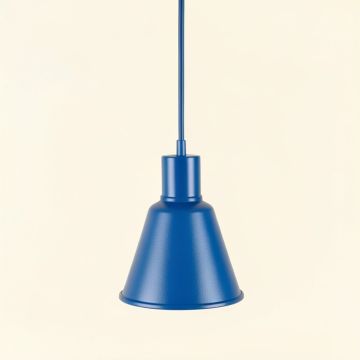 Wren Dale Pendant Light Suspended From One Plain Cable - Blue (synthetic illustration; no displayed measurements)