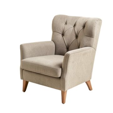 Lachesis 30 '' Wide Tufted Polyester Wingback Chair
