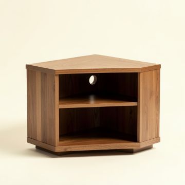 Lund Solid Wood Corner Tv Stand For Tvs Up To 70 '' (synthetic illustration; no displayed measurements)