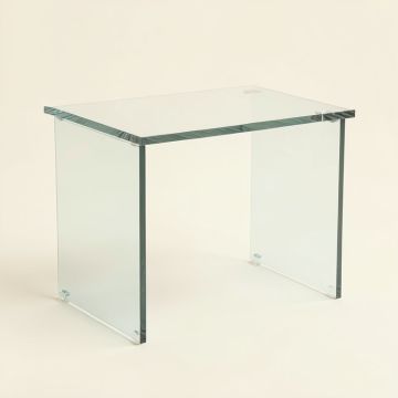 Brock Glass Desk (synthetic illustration; no displayed measurements)