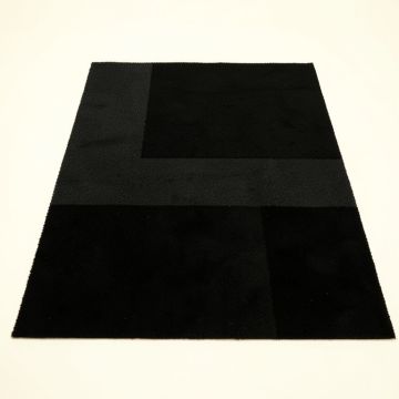 Glen Bend Rectangular Area Rug - Black (synthetic illustration; no displayed measurements)