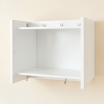 Briar Branch Empty Mug-Storage Cabinet Insert - White (synthetic illustration; no displayed measurements)