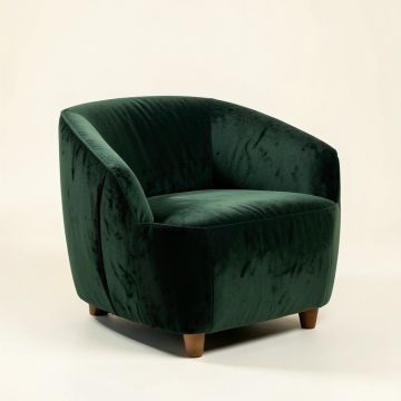 Focht 27.5 '' Wide Velvet Papasan Chair (synthetic illustration; no displayed measurements)