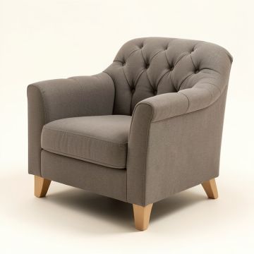 Haywa 30 '' Wide Tufted Polyester Armchair (synthetic illustration; no displayed measurements)