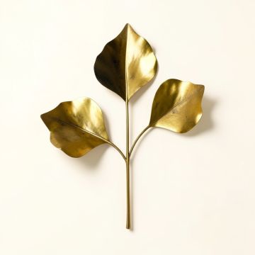 Metal Ginkgo Leave Wall Décor (synthetic illustration; no displayed measurements)