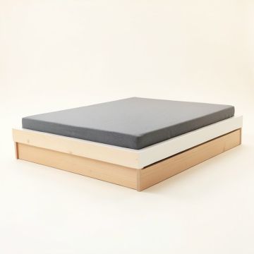 Emma-Lea Solid Wood Low Profile Storage Platform Bed (synthetic illustration; no displayed measurements)