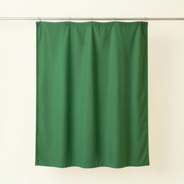 Laurel Branch Shower Curtain Hanging Flat From A Plain Rod - Green (synthetic illustration; no displayed measurements)