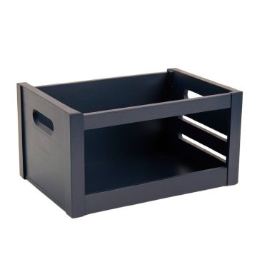 Olive Brook Empty Furniture-Style Pet Crate - Navy