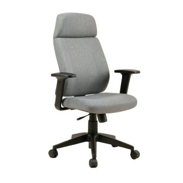 Cotton Swivel Desk Chair with Arms