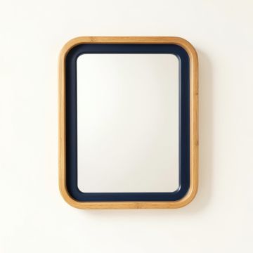 Rowan Brook Framed Wall Mirror - Navy (synthetic illustration; no displayed measurements)