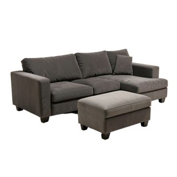 Sylvette 102 '' Wide Reversible Sofa & Chaise With Ottoman