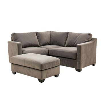 Krisdapor 98 '' Wide Microfiber/Microsuede Sofa & Chaise With Ottoman