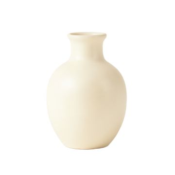 Oak Branch Empty Decorative Vase - Ivory