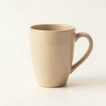Cove Crest Ceramic Mug - Beige (synthetic illustration; no displayed measurements)