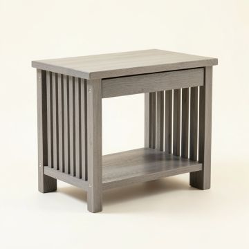 River Bend Small Writing Desk - Gray (synthetic illustration; no displayed measurements)