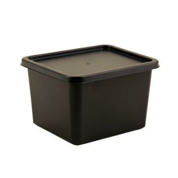 Clay Crest Closed Outdoor Storage Box - Black