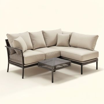 Jibe Outdoor Patio Sectional With Cushions (synthetic illustration; no displayed measurements)