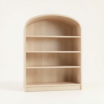 Willow Brook Freestanding Bookcase - Beige (synthetic illustration; no displayed measurements)