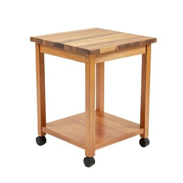Pro Chef Kitchen Cart With Butcher Block Top