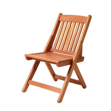 Slate Bend Folding Outdoor Chair - Terracotta