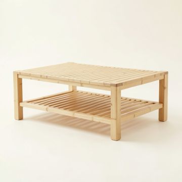 Flint Crest Coffee Table - Ivory (synthetic illustration; no displayed measurements)