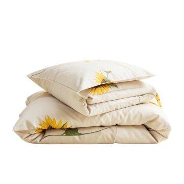 Mattei 100 % Cotton Sunflower Comforter Set