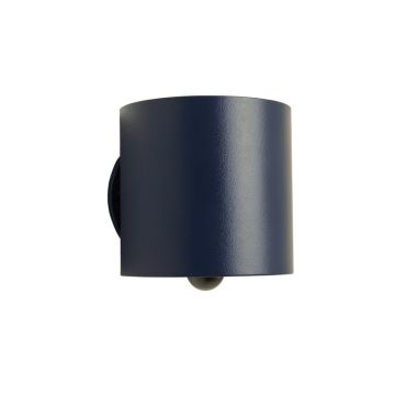 Stone Bend Wall Sconce Mounted On A Plain Wall - Navy
