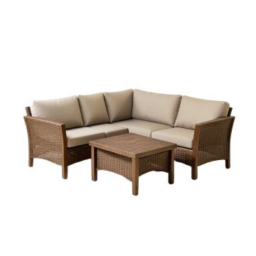 Sevdi Outdoor 3 Piece Seating Group With Cushions