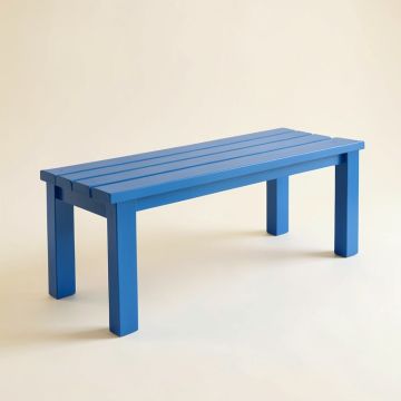 Dawn Edge Indoor Bench - Blue (synthetic illustration; no displayed measurements)