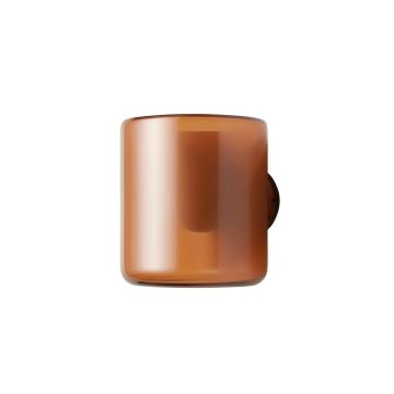 Elm Bridge Wall Sconce Mounted On A Plain Wall - Terracotta