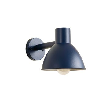 Summit Dale Wall Sconce Mounted On A Plain Wall - Navy