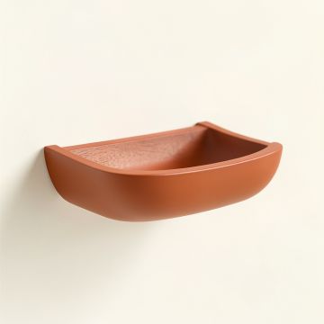 River Dell Wall-Mounted Cat Perch - Terracotta (synthetic illustration; no displayed measurements)