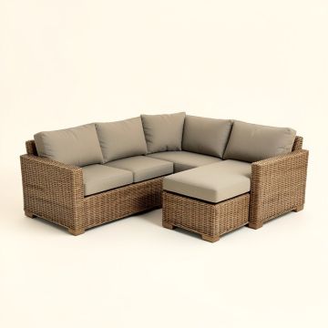 Waterbury Patio Sectional With Cushions (synthetic illustration; no displayed measurements)