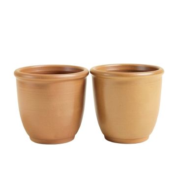 Kisner Footed 2 Piece Ceramic Pot Planter Set