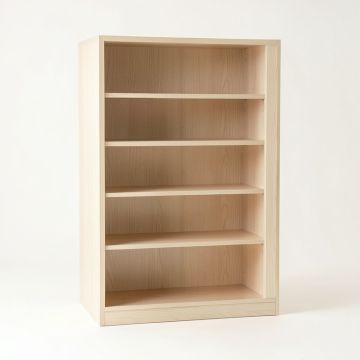 Field Bend Freestanding Bookcase - Beige (synthetic illustration; no displayed measurements)