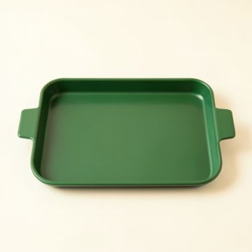 Dawn Branch Serving Tray - Green (synthetic illustration; no displayed measurements)