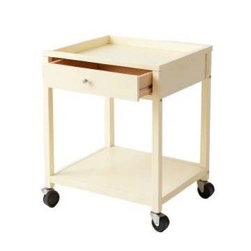 Rowan Crossing Empty Rolling Workshop Cart - Cream