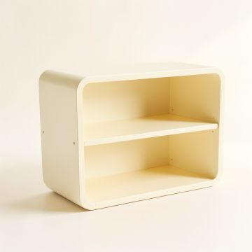Cove Bridge Low Toy Storage Unit - Ivory (synthetic illustration; no displayed measurements)