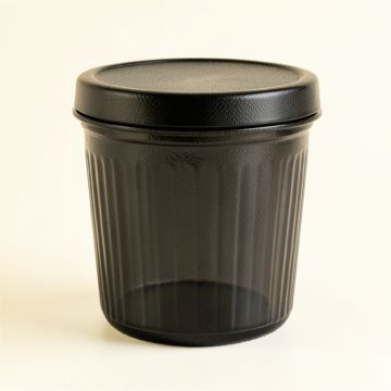 Oak Bend Storage Canister With Lid - Black (synthetic illustration; no displayed measurements)