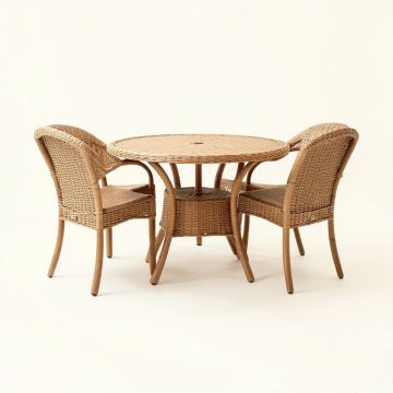 Jackson Heights Outdoor Wicker Foldable 3 Piece Bistro Set (synthetic illustration; no displayed measurements)