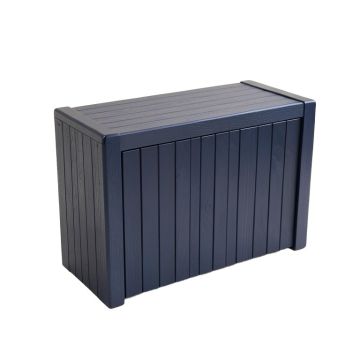 Reed Canyon Narrow Outdoor Storage Bench - Navy