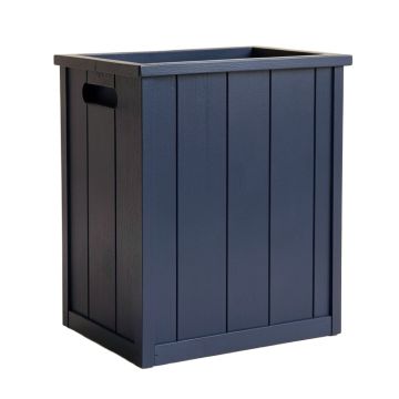 Holly Branch Closed Outdoor Storage Box - Navy