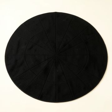 Cliff Branch Round Area Rug - Black (synthetic illustration; no displayed measurements)