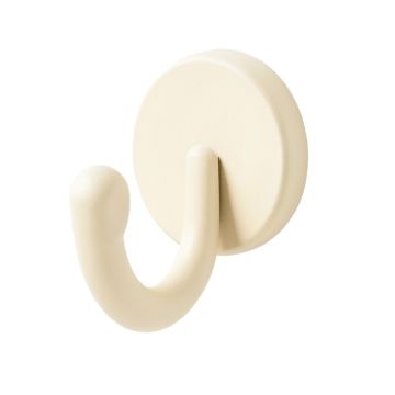 Fern Bend Wall-Mounted Robe Hook - Cream