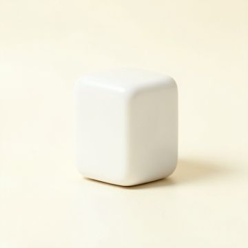 Lake Crossing Cabinet Knob Without Packaging - White (synthetic illustration; no displayed measurements)