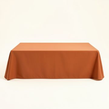 Vale Crest Flat Bed Sheet - Terracotta (synthetic illustration; no displayed measurements)