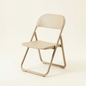 Clay Bend Folding Outdoor Chair - Beige (synthetic illustration; no displayed measurements)